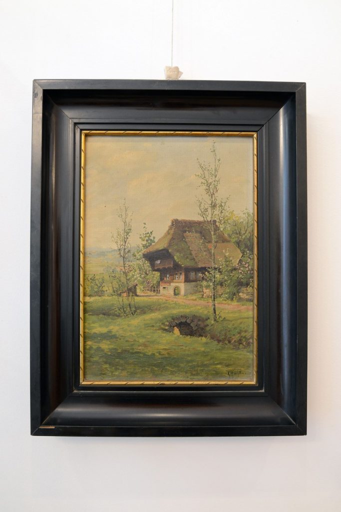 Gemälde Schwarzwald, vor der Restauration