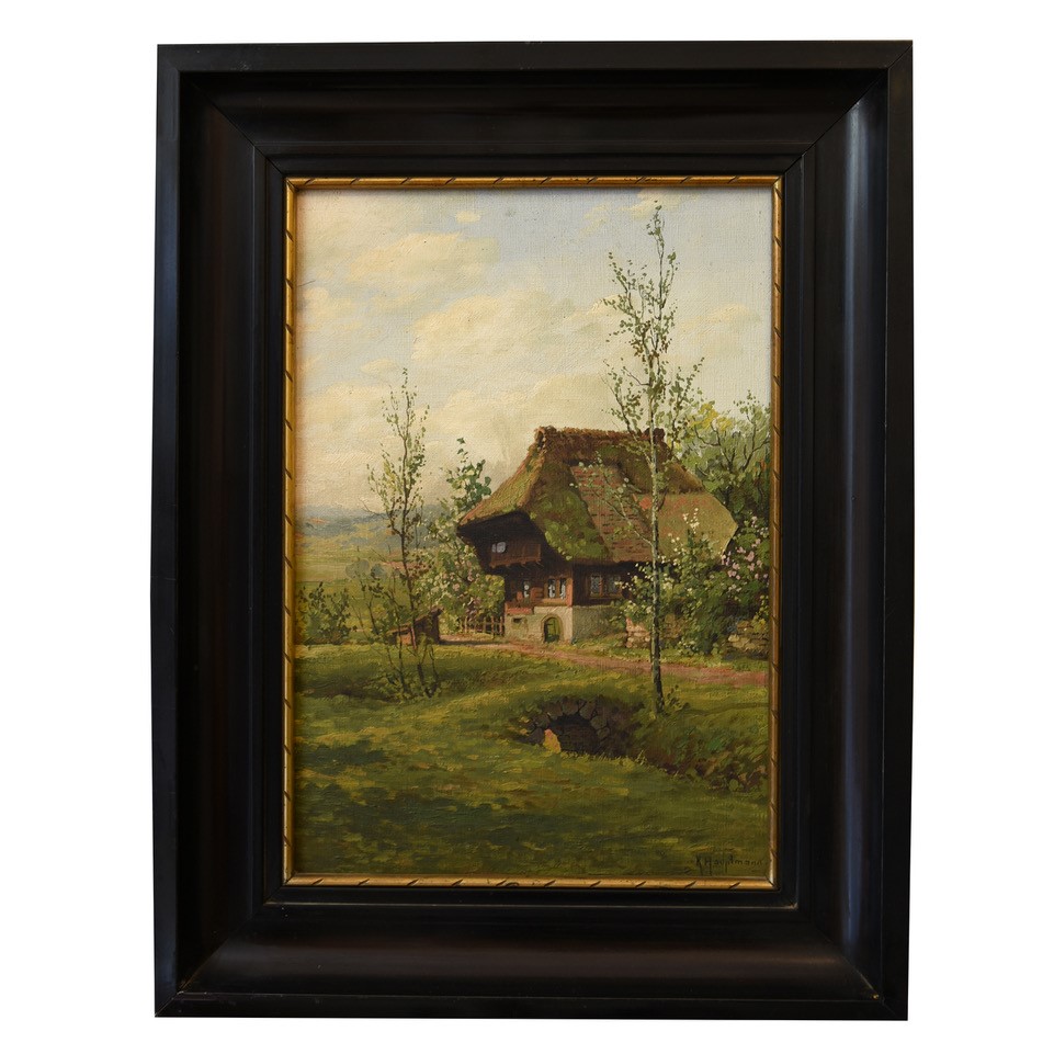 Gemälde Schwarzwald, nach der Restauration